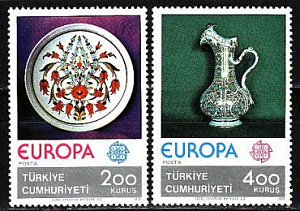 Турция, 1976, Европа, Искусство, Ремесла, 2 марки